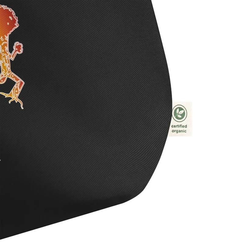 Kouri Forest gwo 100% òganik koton Tote Bag