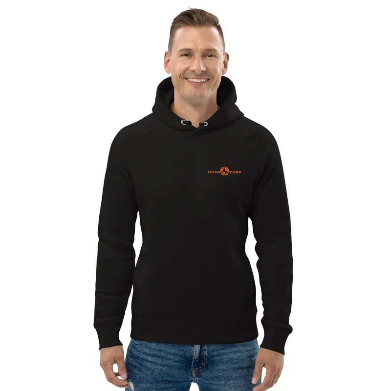 Nwa Unimother 85% koton òganik 15% resikle Polyester Unisex Pullover Hoodie