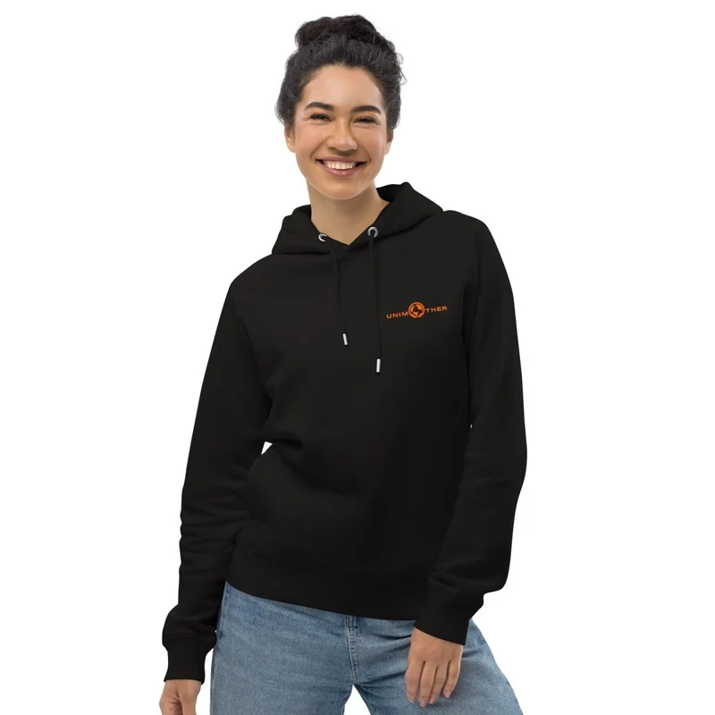 Nwa Unimother 85% koton òganik 15% resikle Polyester Unisex Pullover Hoodie