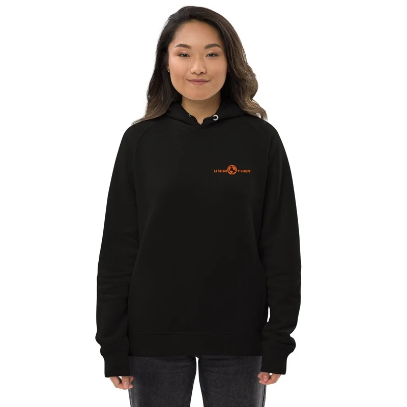 Nwa Unimother 85% koton òganik 15% resikle Polyester Unisex Pullover Hoodie