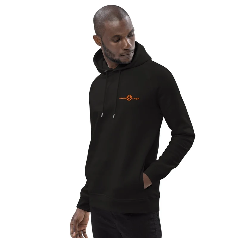 Nwa Unimother 85% koton òganik 15% resikle Polyester Unisex Pullover Hoodie