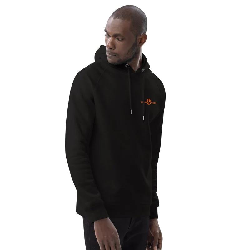 Nwa Unimother 85% koton òganik 15% resikle Polyester Unisex Pullover Hoodie