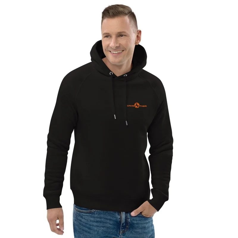 Nwa Unimother 85% koton òganik 15% resikle Polyester Unisex Pullover Hoodie