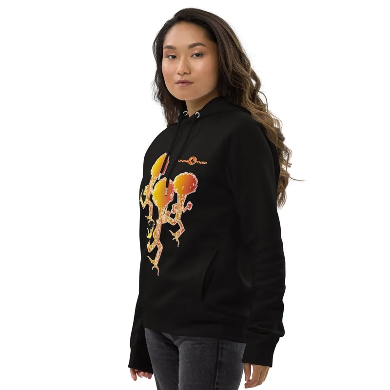 Run Forest 85% koton òganik 15% resikle Polyester Unisex Pullover Hoodie