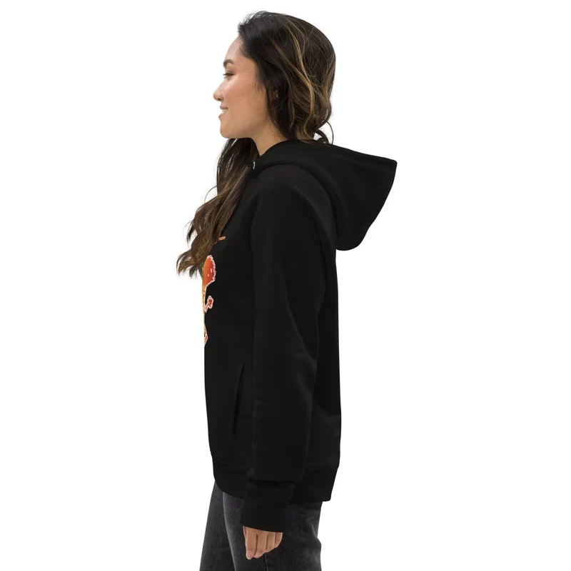 Run Forest 85% koton òganik 15% resikle Polyester Unisex Pullover Hoodie