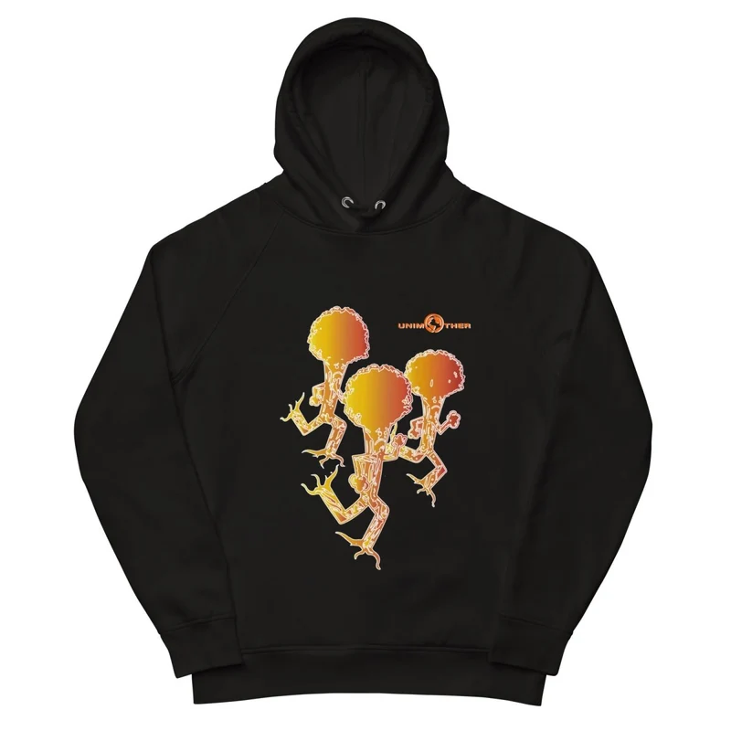 Run Forest 85% koton òganik 15% resikle Polyester Unisex Pullover Hoodie