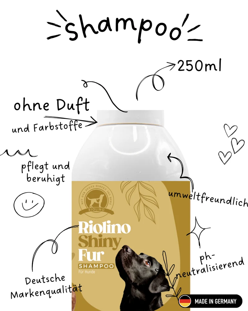 Riolino Shiny Fur sampon – Sanfte Pflege für glänzendes Fell