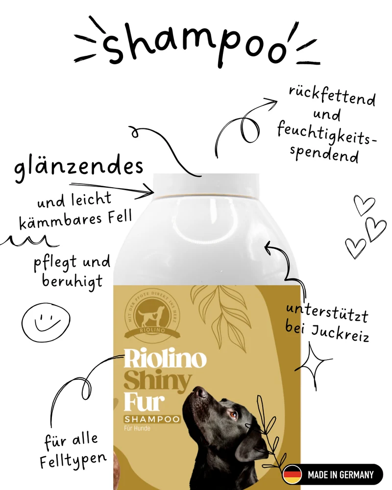 Riolino Shiny Fur sampon – Sanfte Pflege für glänzendes Fell