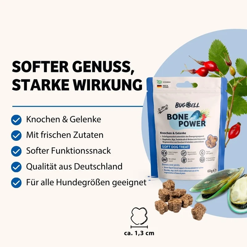 Weiche Hundeleckerli BonePower - Knochen & Gelenke