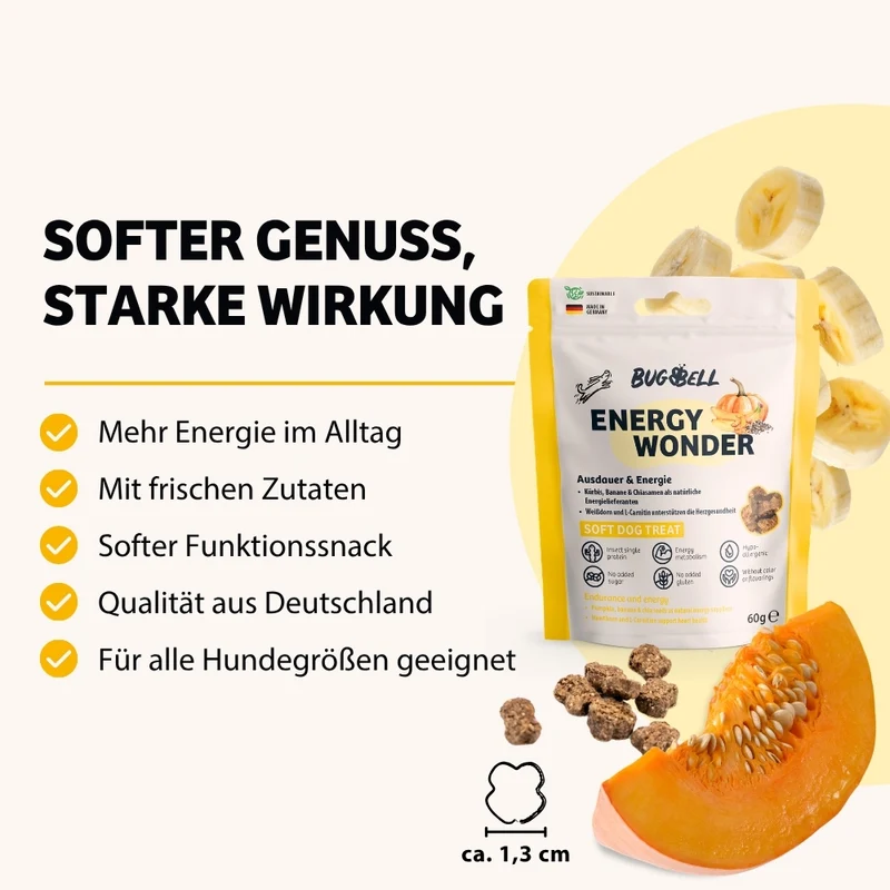 Weiche Hundeleckerli EnergyWonder - Ausdauer & Energie