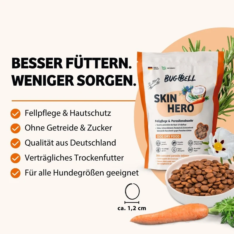 Trockenfutter SkinHero - Fellpflege & Parasitenabwehr