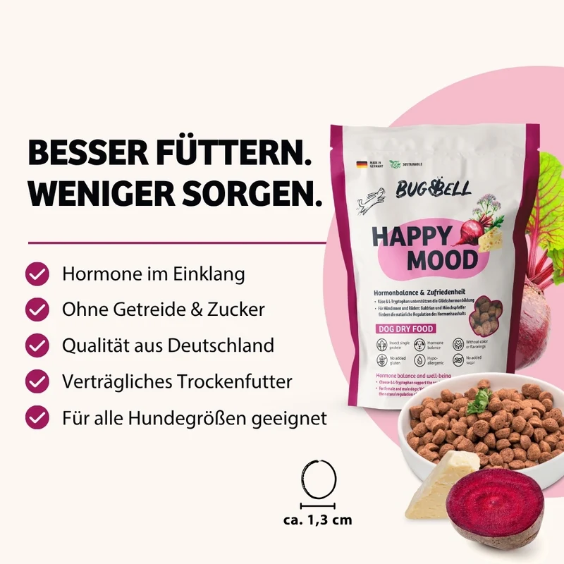 Trockenfutter HappyMood - Hormonbalance & Zufriedenheit