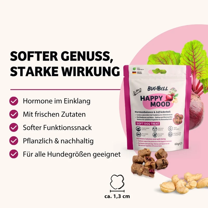 Weiche Hundeleckerli HappyMood - Hormonbalance & Zufriedenheit