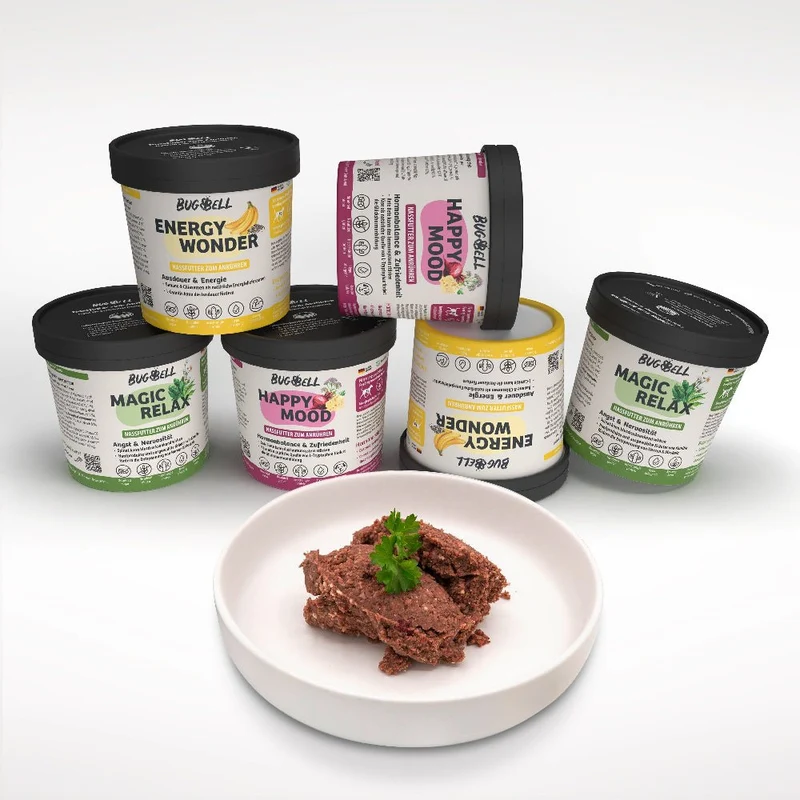 Terrine | Nassfutter zum Anrühren Probierpaket - 2x MagicRelax, 2x HappyMood, 2x EnergyWonder