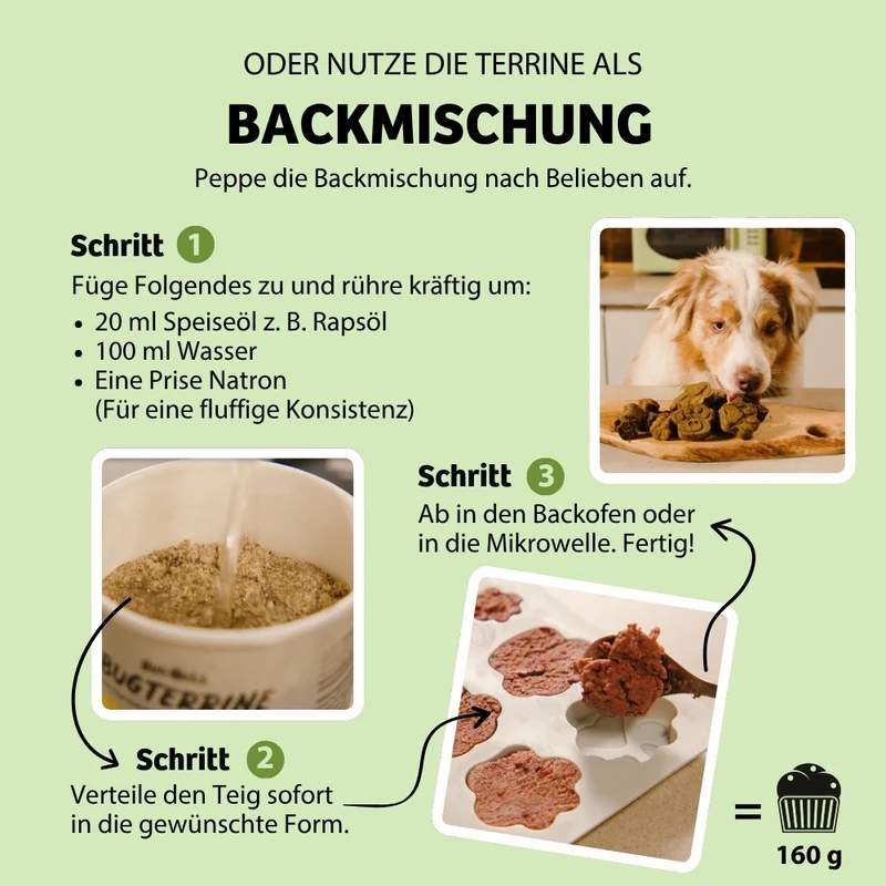 Terrine | Nassfutter zum Anrühren Probierpaket - 2x MagicRelax, 2x HappyMood, 2x EnergyWonder
