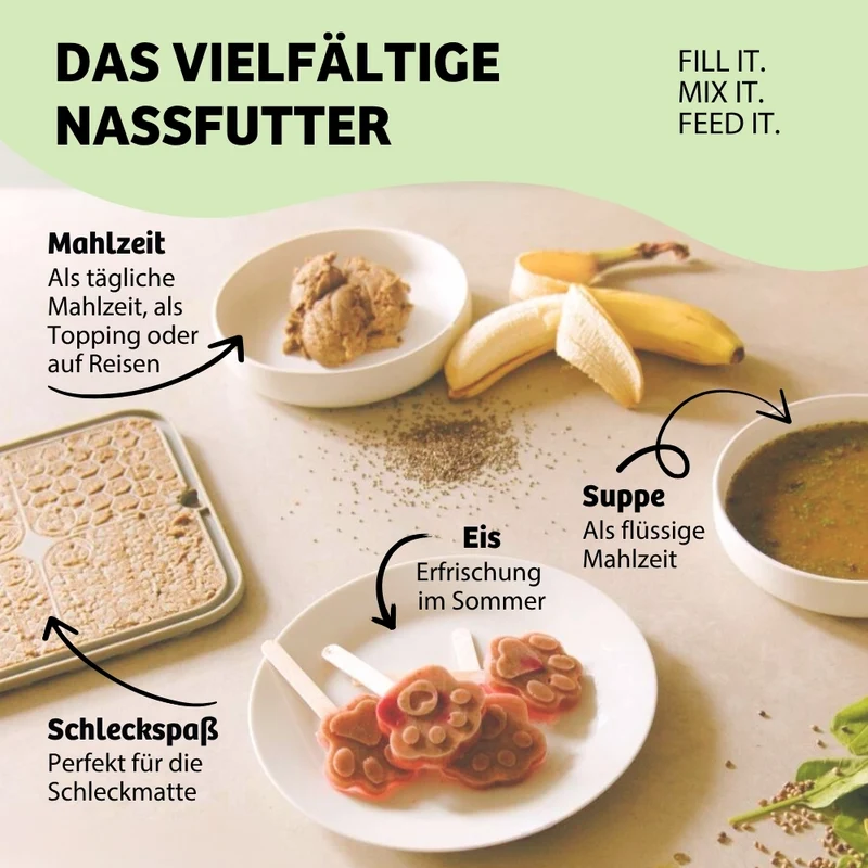 Terrine | Nassfutter zum Anrühren Probierpaket - 2x MagicRelax, 2x HappyMood, 2x EnergyWonder