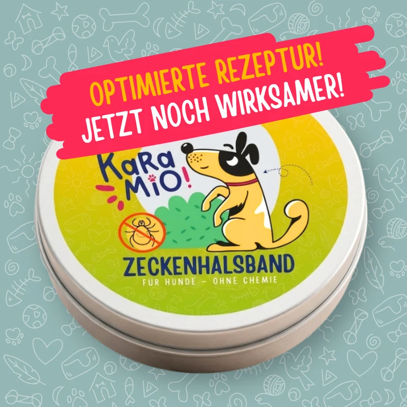 Karamio® Zeckenhalsband für Hunde | Natürlicher Zeckenschutz mit ätherischen Ölen