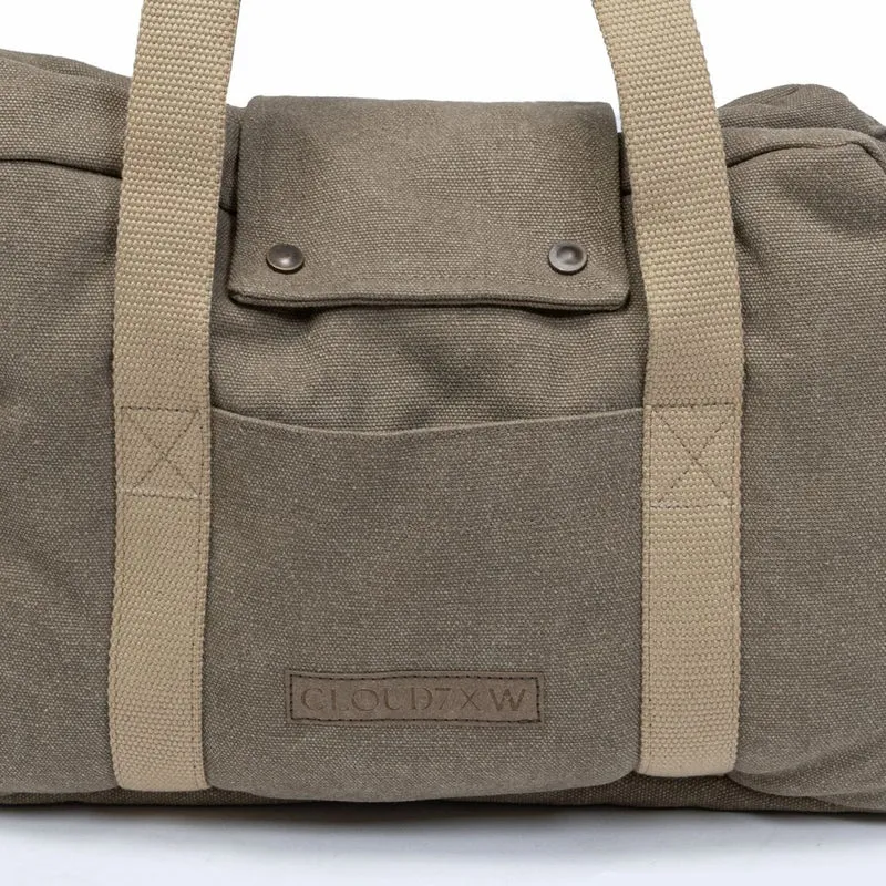 Hundetasche Lucca All Seasons Canvas Sand C7 x Woofstuff