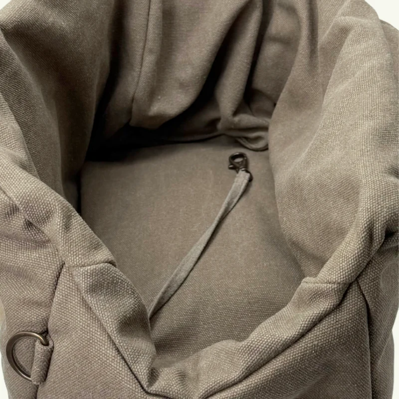 Hundetasche Lucca All Seasons Canvas Sand C7 x Woofstuff