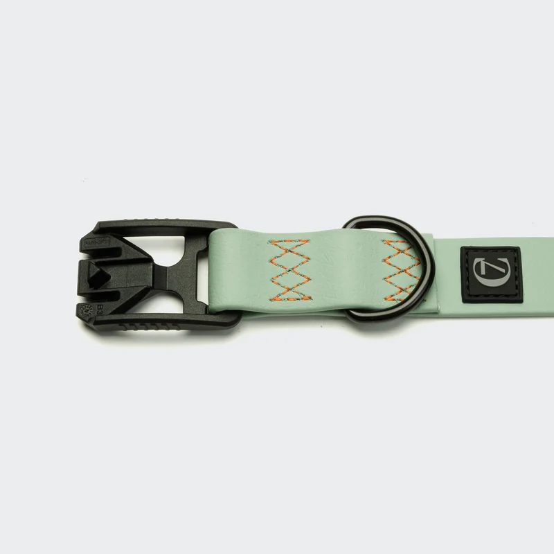 Hundehalsband BioThane Ipanema Mint - Neon Orange