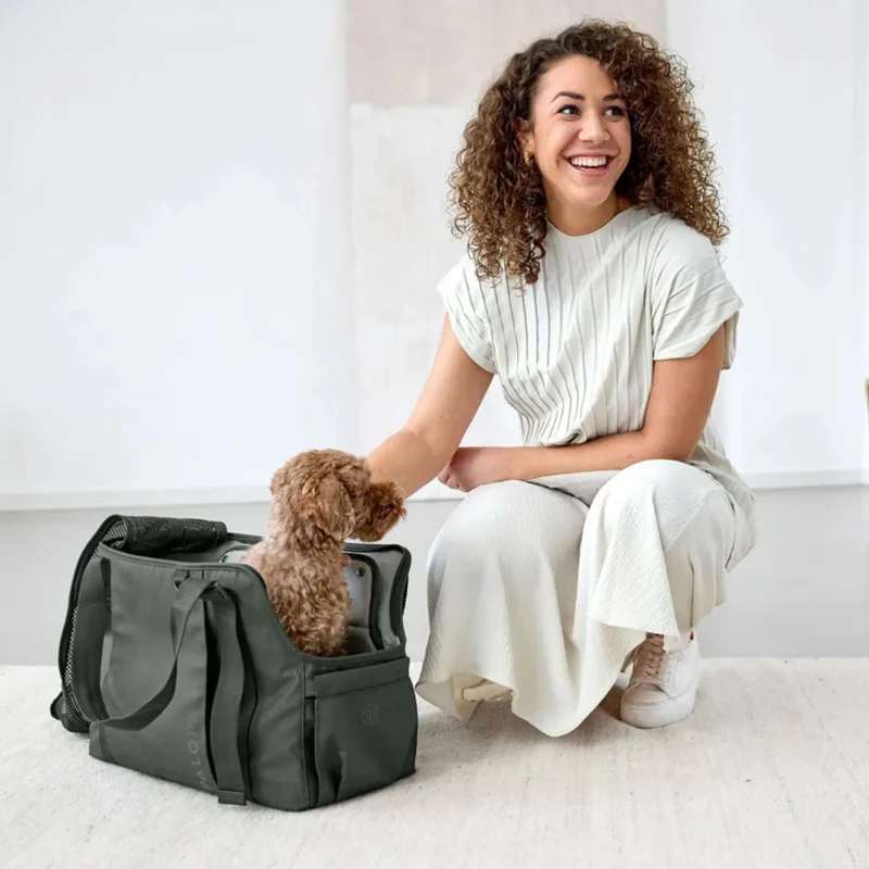 Hundetragetasche Weda Dunkelgrün