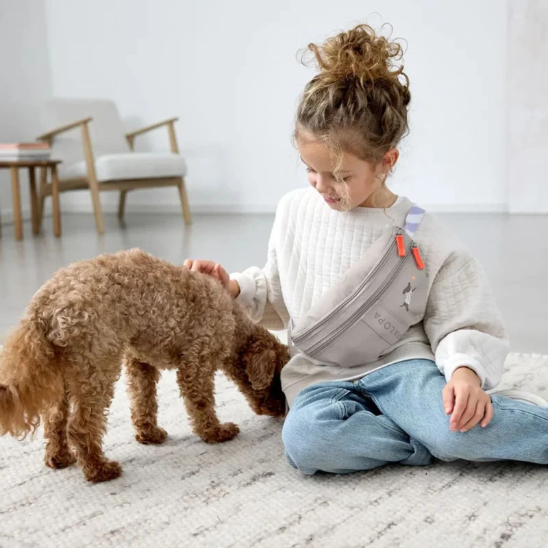 Leckerlibeutel Mini Enja für Kinder Taupe