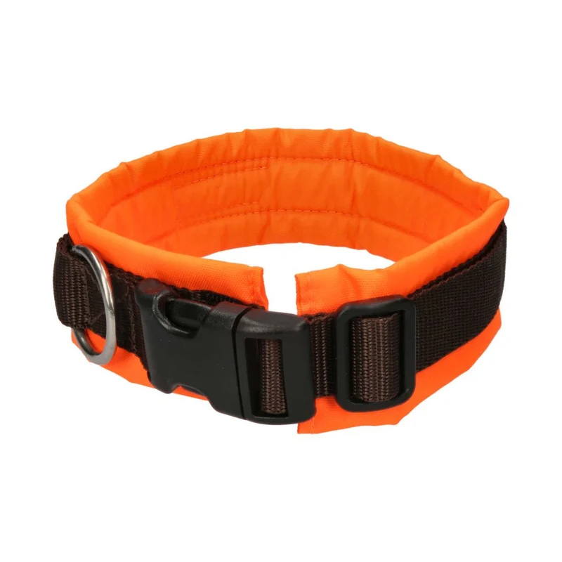 Steckhalsband PROTECT Leuchtorange/Braun