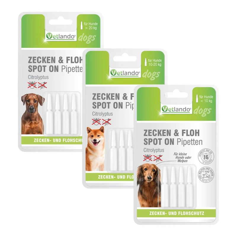 Citrolyptus Zecken- & Floh Spot On Pipetten für Hunde