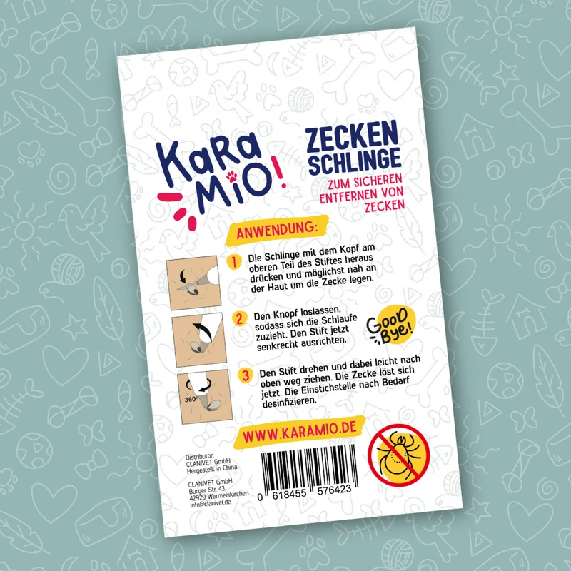 Karamio Zeckenschlinge – Zecken sicher entfernen