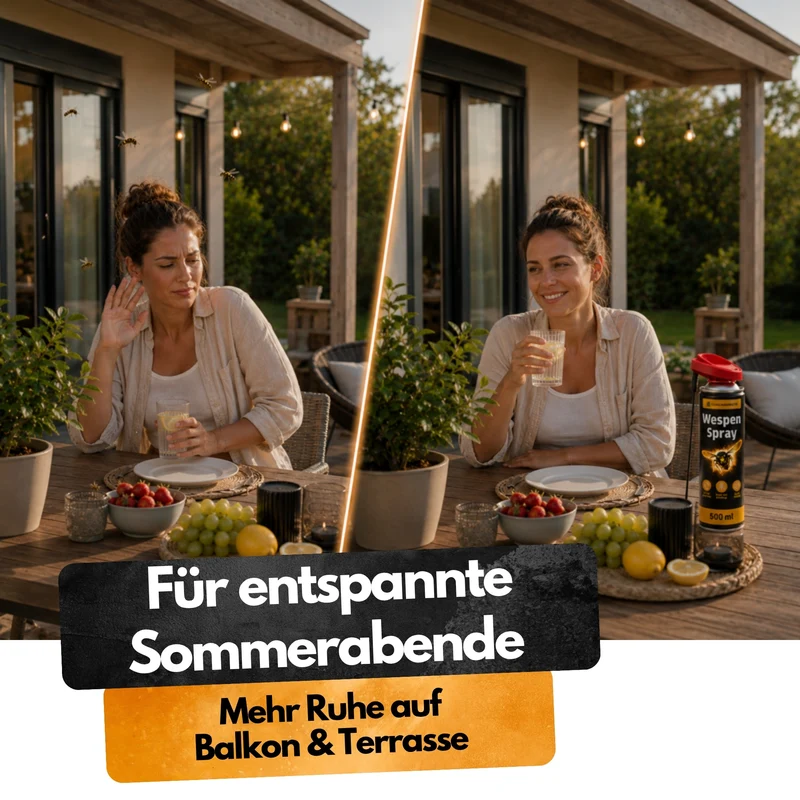 Wespen Spray - 500 ml - Repellent - Mit Schlauchverlängerung