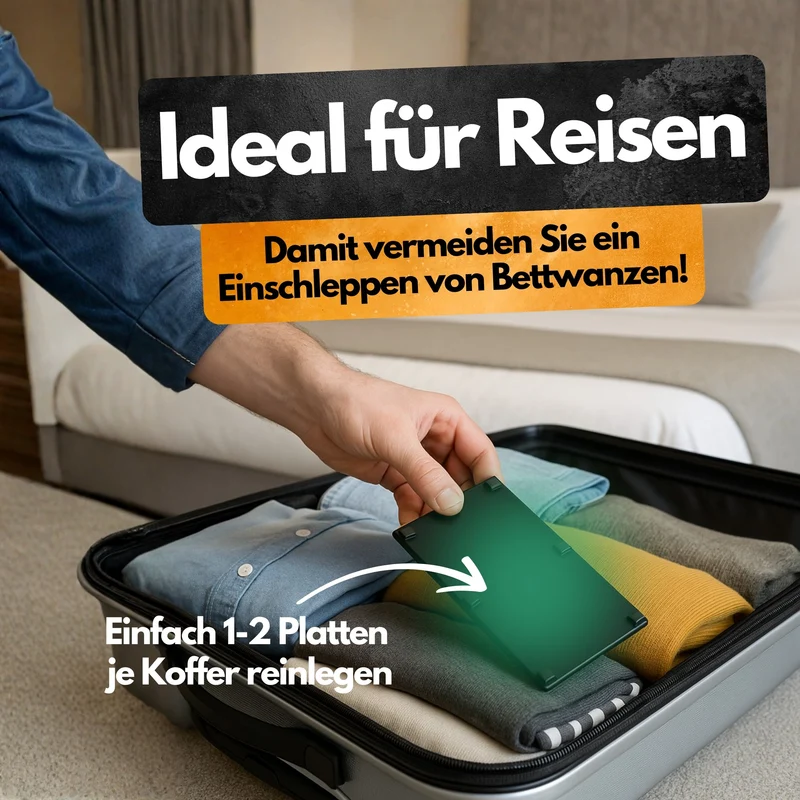 Bettwanzen Abwehrplatten - 4 Stück - Repellent