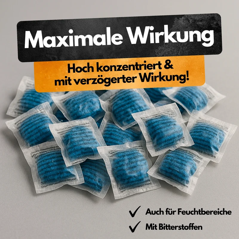 Propasta 25 – 5 Kg – Profi Rattengift mit Brodifacoum 0.0025 % – Köderpaste (500x10 g) – Nur für sachkundige Verwender