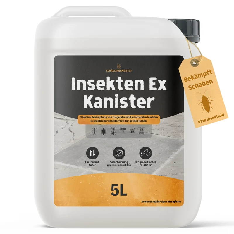 Schaben Insektizid! – Insekten Ex Kanister – 5L – Anwendungsfertig