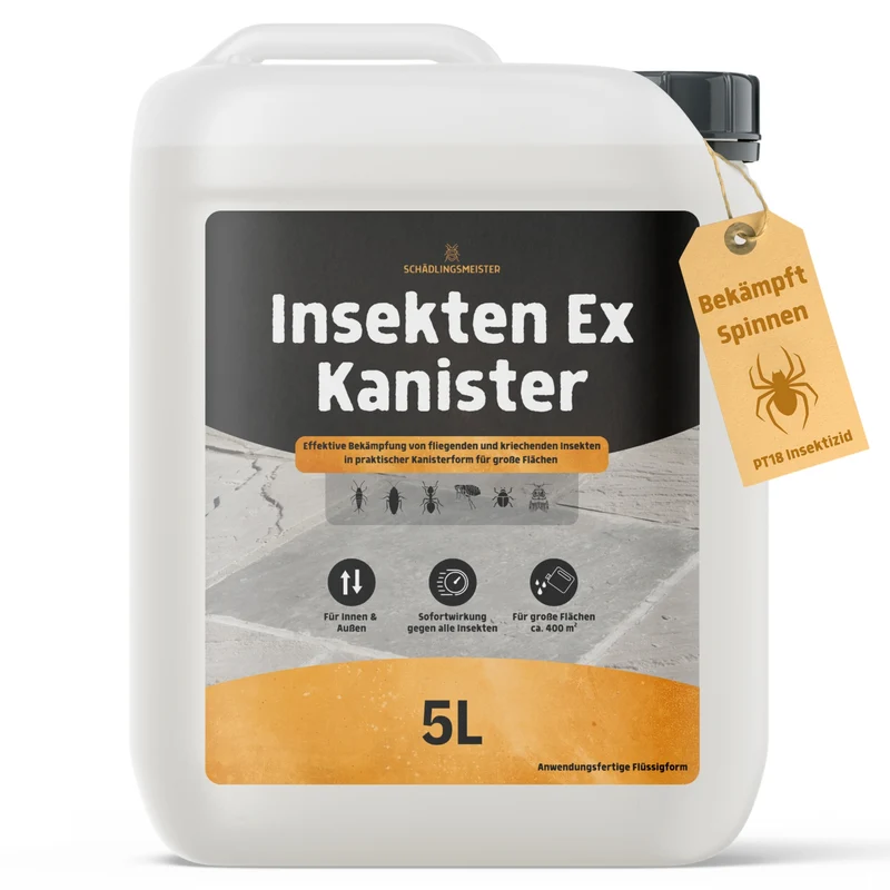 Spinnen Insektizid! – Insekten Ex Kanister – 5L - Anwendungsfertig