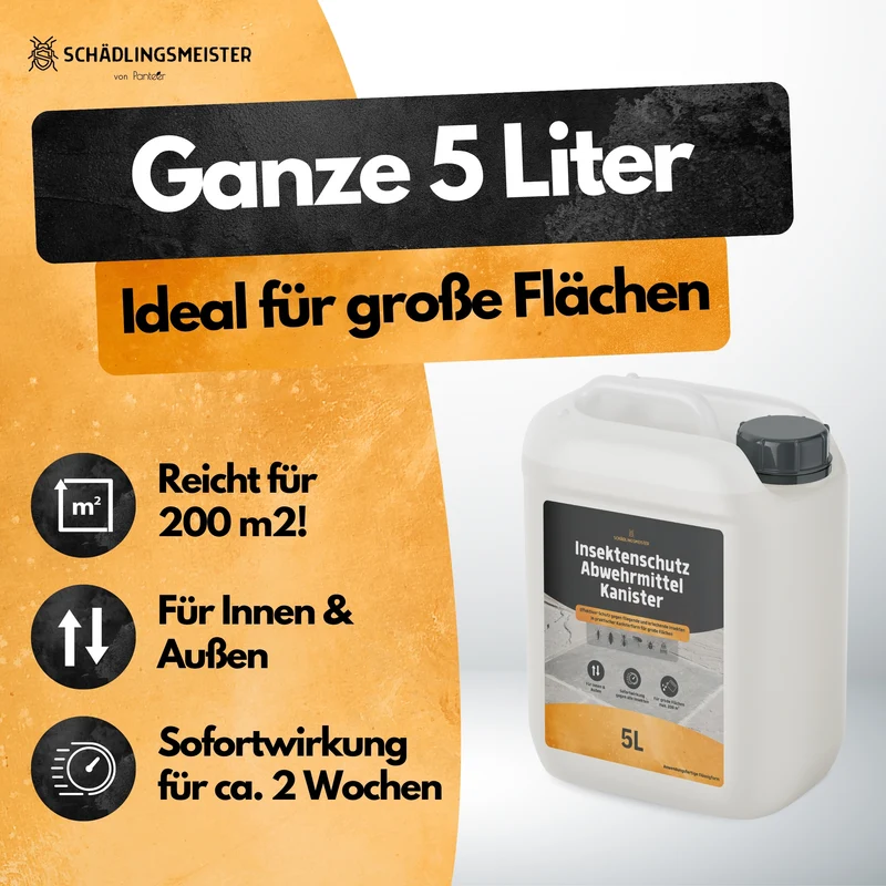 Gegen Fliegen/Mücken! – Insektenschutz Abwehrmittel Kanister – 5L - Anwendungsfertig