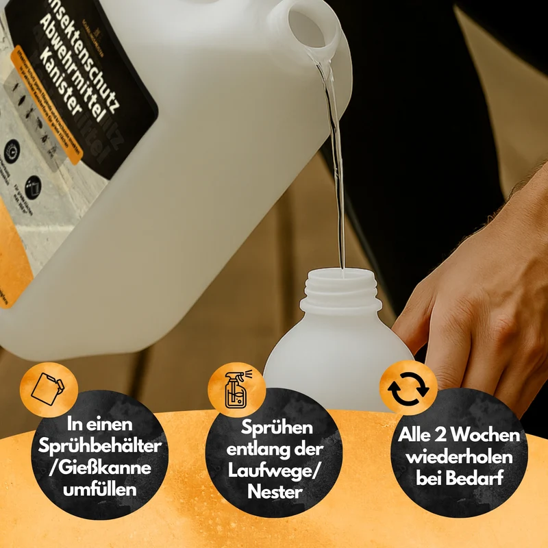 Gegen Ameisen! – Insektenschutz Abwehrmittel Kanister – 5L - Anwendungsfertig