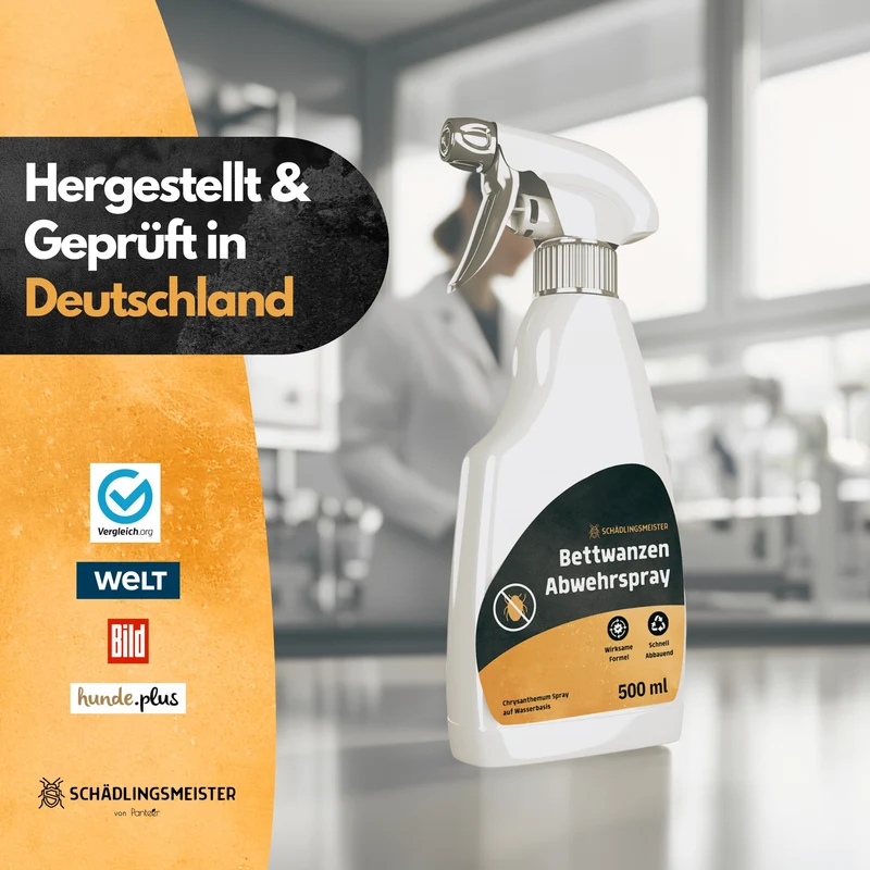Bettwanzen Abwehrspray - 500 ml - Repellent - Mit Eukalyptus