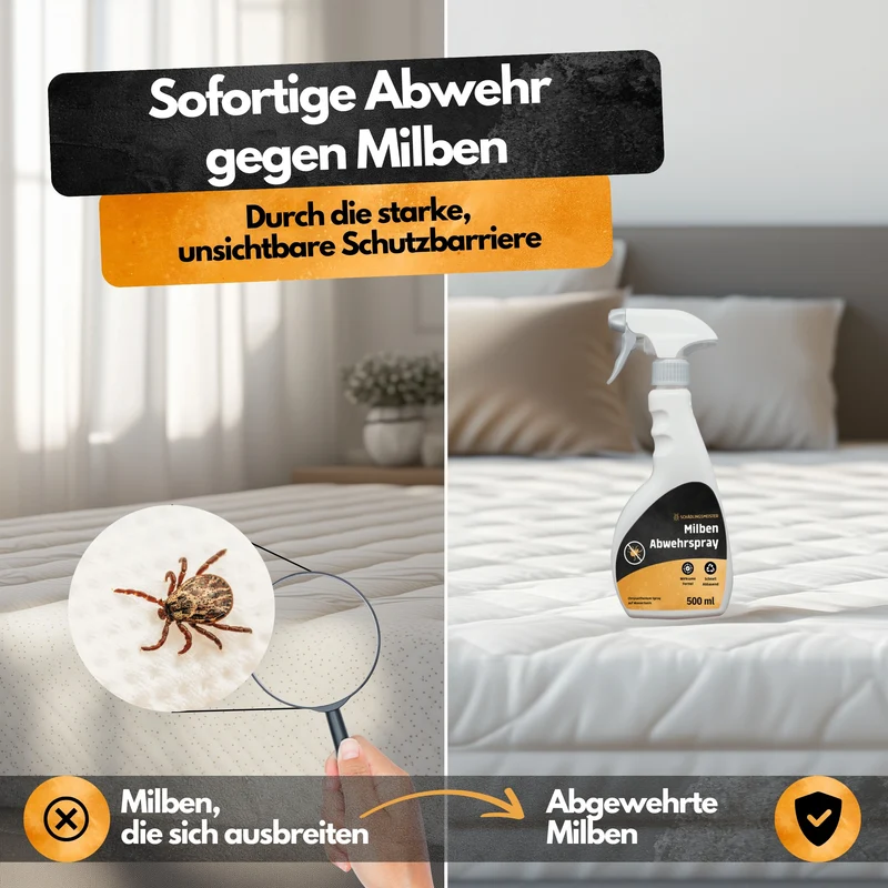 Milben Abwehrspray - 500 ml - Repellent - Mit Eukalyptus