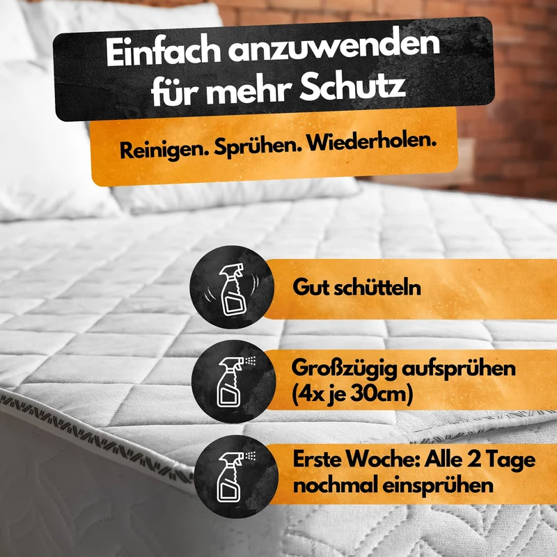 Milben Abwehrspray - 500 ml - Repellent - Mit Eukalyptus