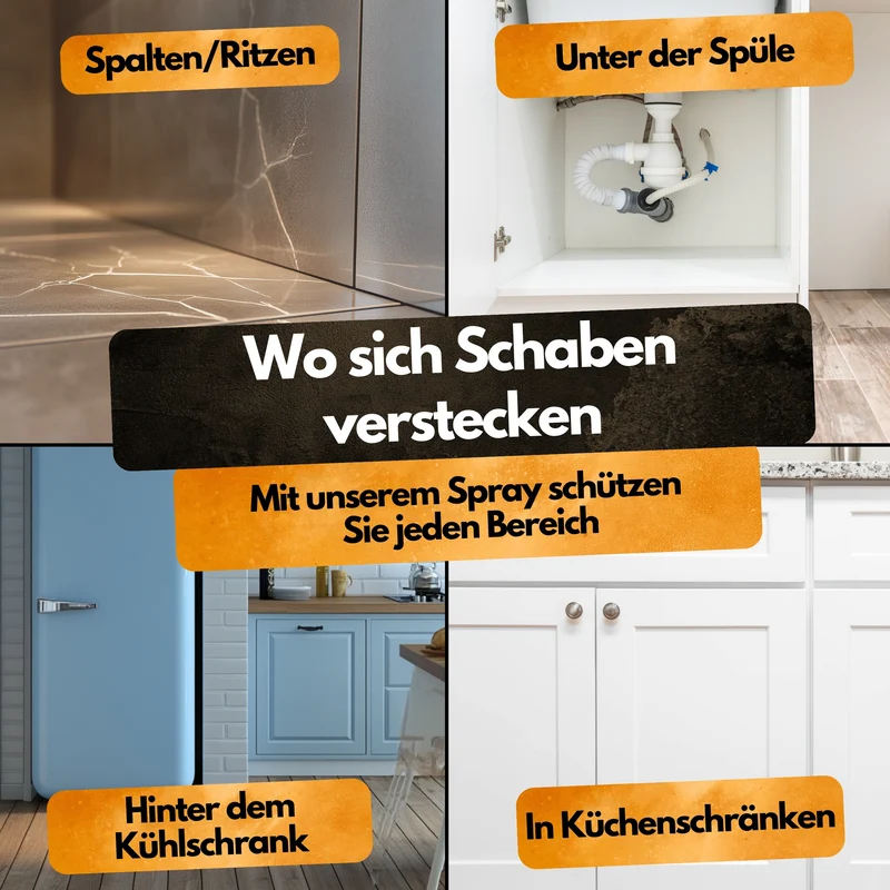 Schaben Abwehrspray - 500 ml - Repellent - Mit Eukalyptus