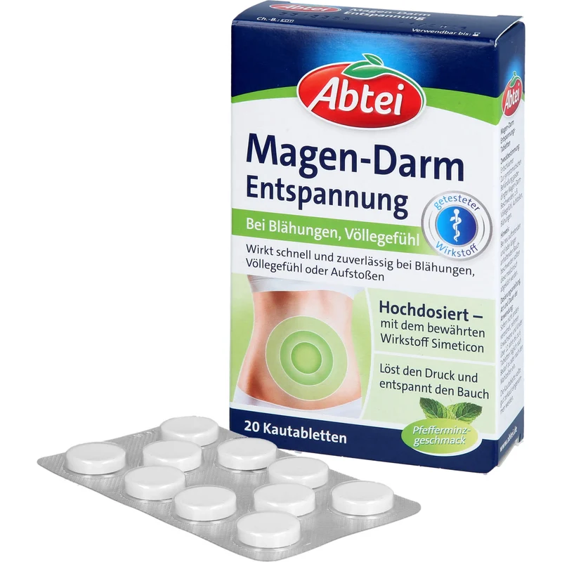 Abtei Magen-Darm-Entspannungstabletten, 20 St. Tabletten