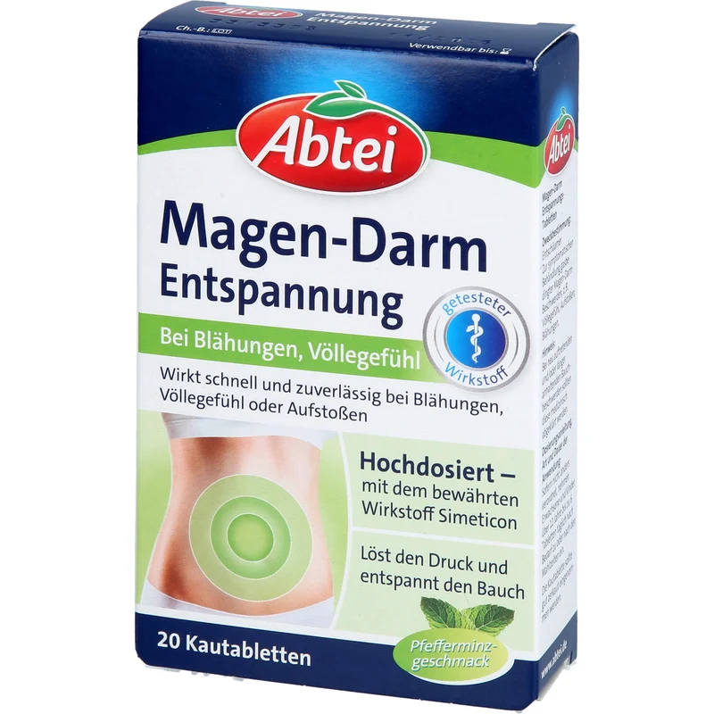 Abtei Magen-Darm-Entspannungstabletten, 20 St. Tabletten