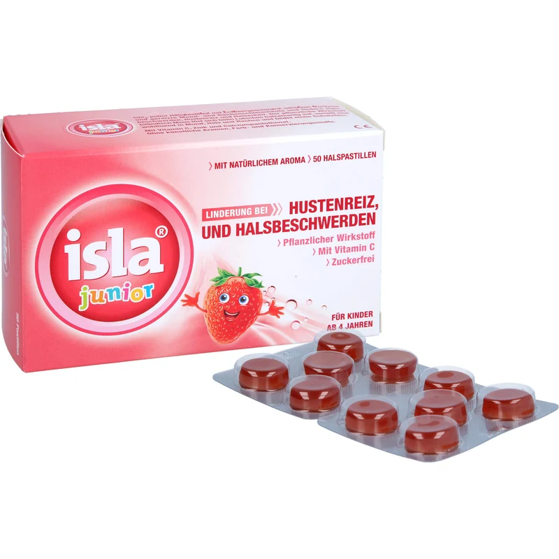 Isla Junior Pastillen bei Hustenreiz und Halsschmerzen, 50 St. Pastillen