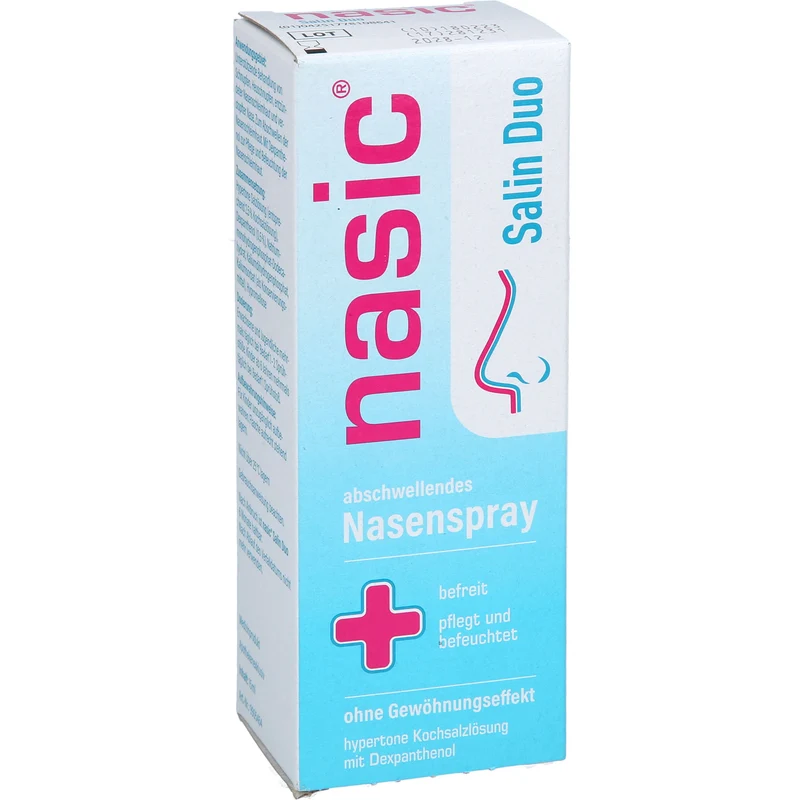 Nasic Salin Duo Nasenspray befreit, pflegt und befeuchtet, 15 ml Lösung