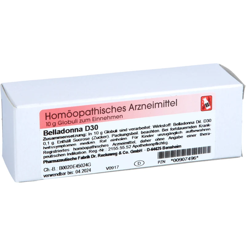Belladonna D30 Reckeweg Glob., 10 g GLO