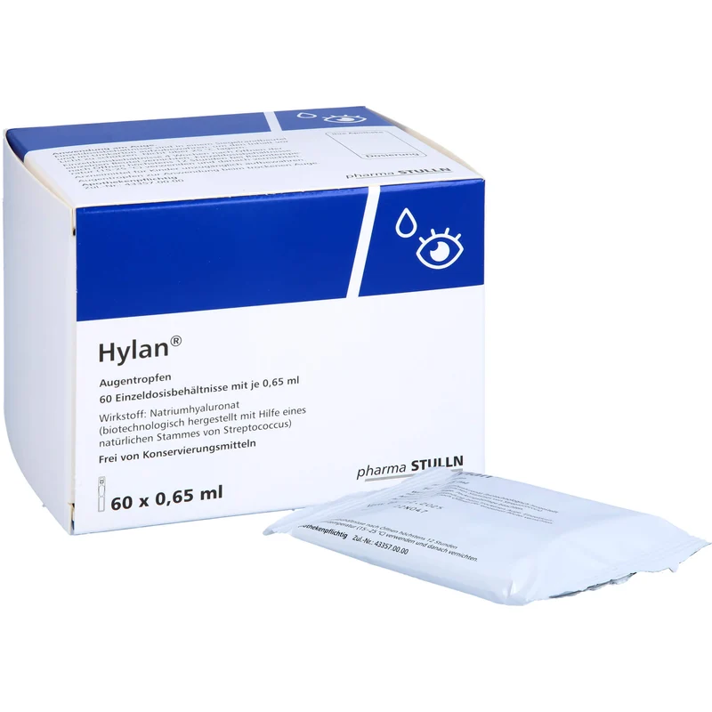 Hylan Augentropfen zur symptomatischen Behandlung beim trockenen Auge, 60 St. Lösung