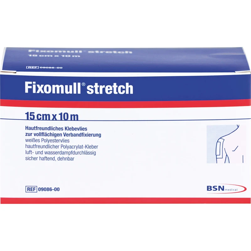 Fixomull stretch 10 m x 15 cm hautfreundliches Klebevlies, 1 St. Pflaster
