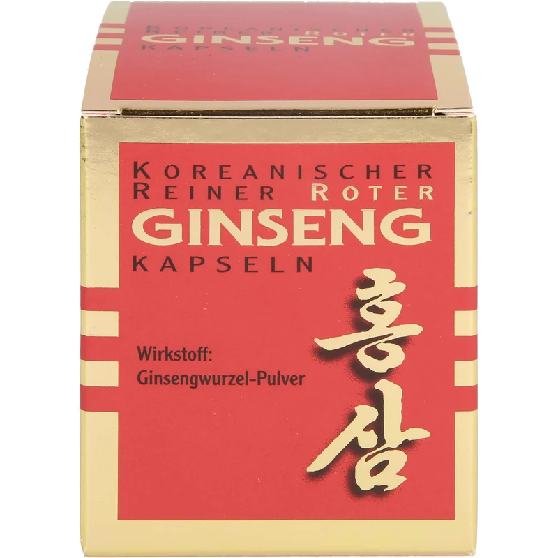 Koreanischer Reiner Roter Ginseng Wurzelpulv 300mg, 100 St. Kapseln