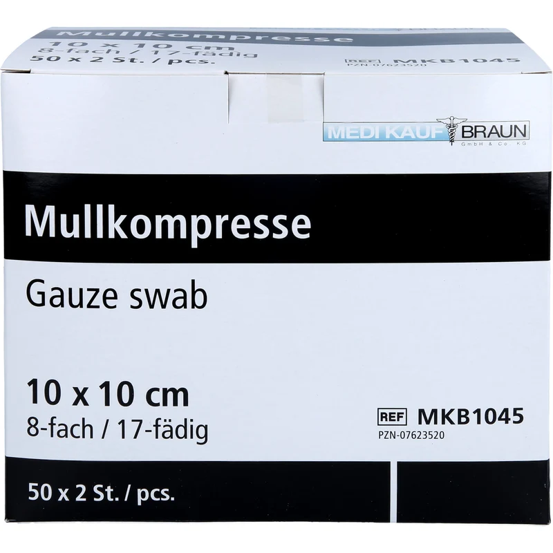 Mullkompressen steril 10cmx10cm, 50X2 St KOM
