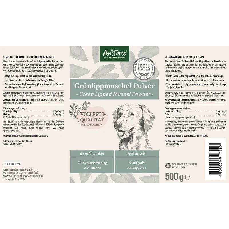 AniForte® Grünlippmuschel Pulver